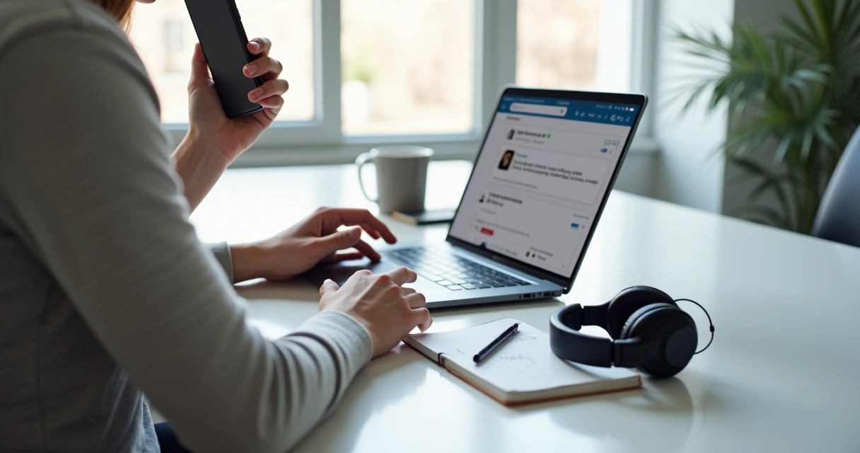 Post no LinkedIn por áudio: hacks para transformar fala em texto real